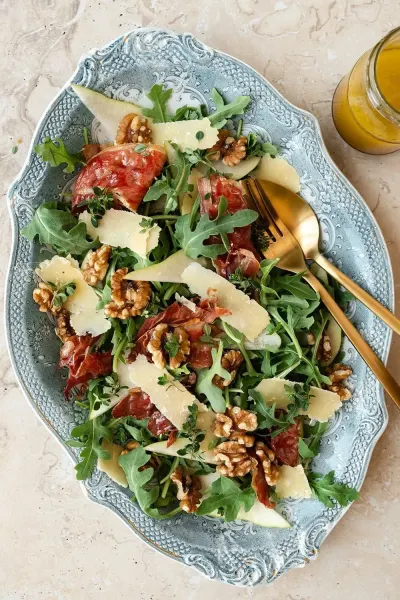 ENSALADA DE ARÚGULA Y PROSCIUTTO