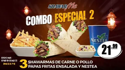 COMBO ESPECIAL 3 SHAWARMAS
