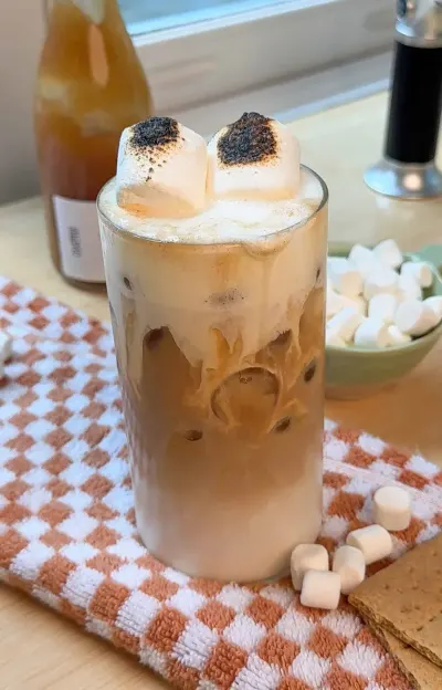 TOASTED MASHMALLOW ICE LATTE