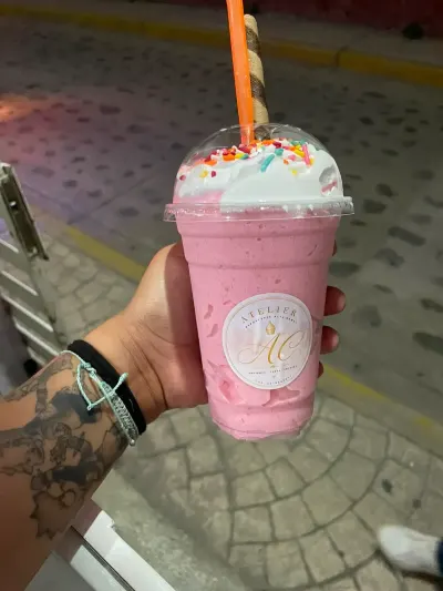 Malteada de fresa