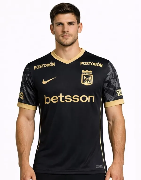 CAMISA ATLETICO NACIONAL NEGRA