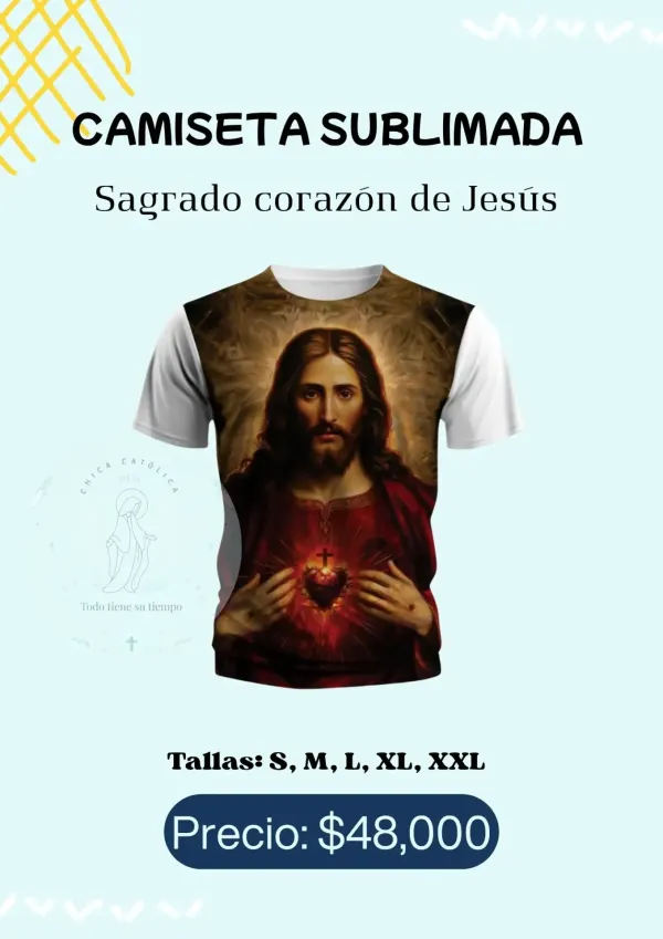 CAMISETA SAGRADO CORAZON DE JESUS