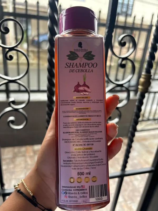 Shampo de cebolla