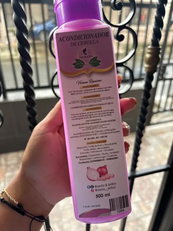 Acondicionador de cebolla