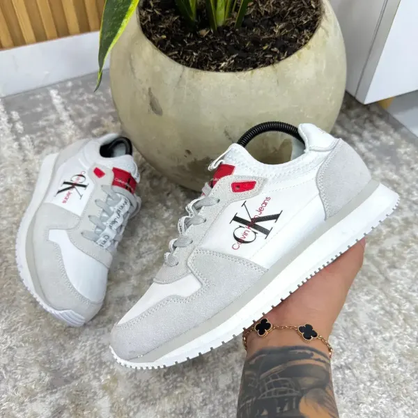 CALVIN KLEIN GRIS ROJO