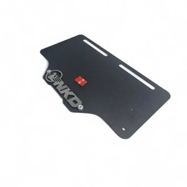 PORTA PLACA NKD NEGRA 3D