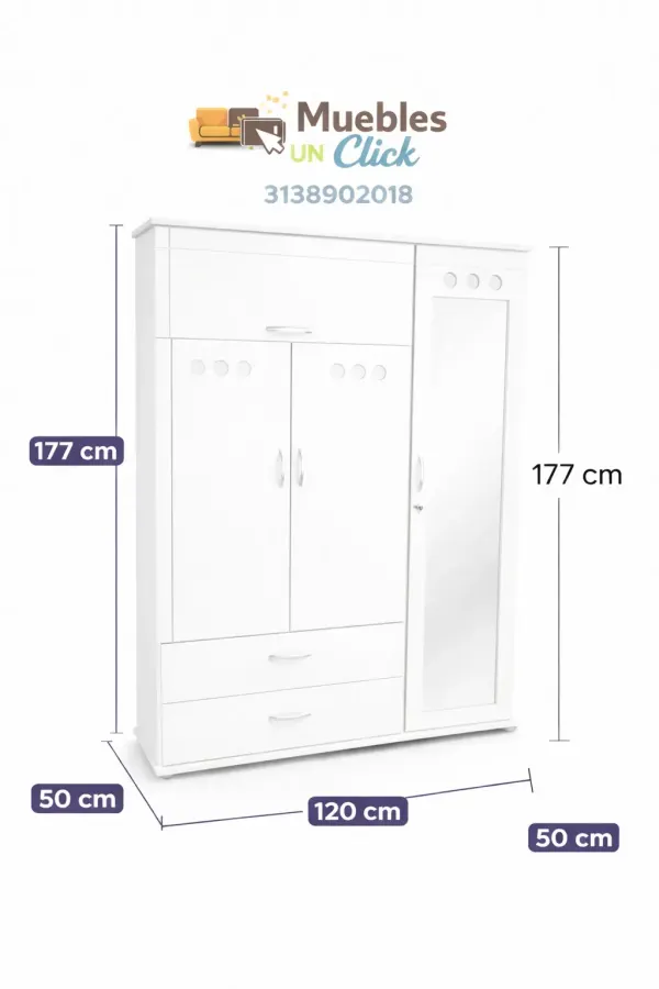 Closet de Tres Cuerpos