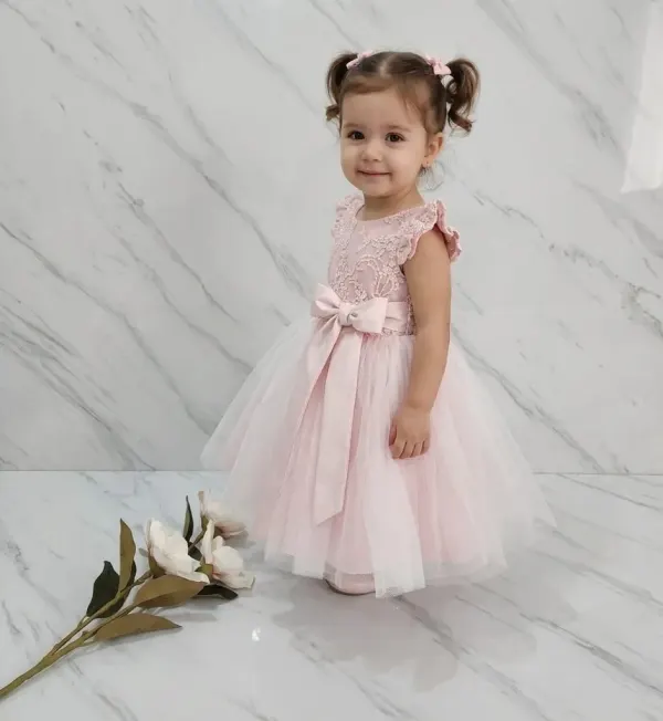 VESTIDO CON MOÑO ELEGANTE ?