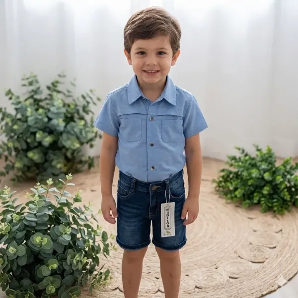 CONJUNTO CAMISA BOTONES ?