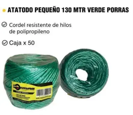 ATATODO PEQUEÑO 130m VERDE