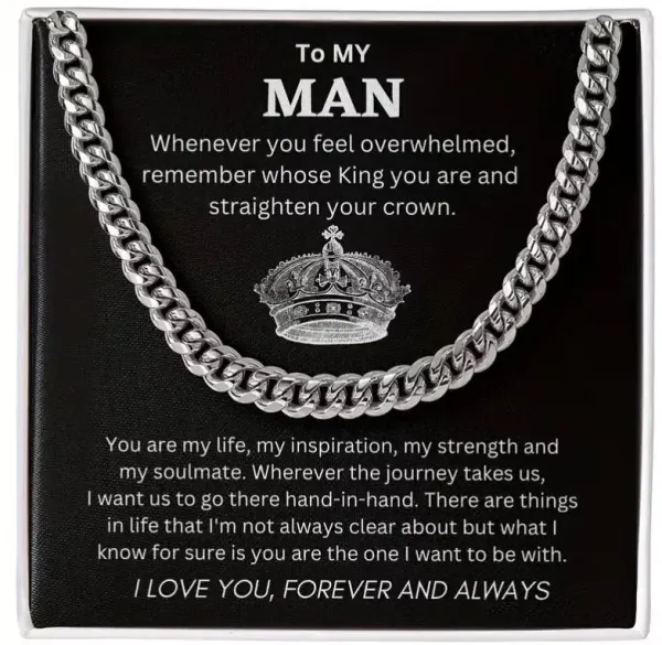Cadena Cubana para Hombre “To My Man”