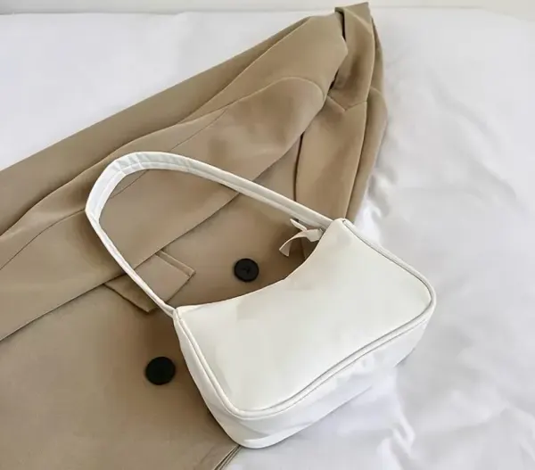 Bolso Shoulder Bag Minimalista Blanco Elegance