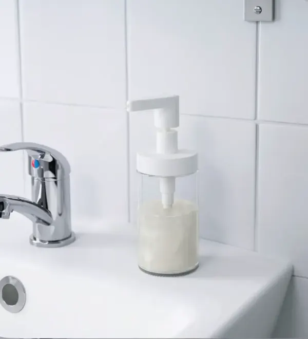 Dispensador jabón pequeña vidrio
