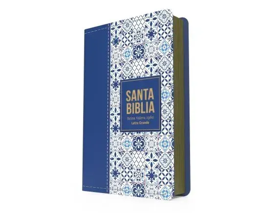 Biblia RVR 1960 Letra Grande - Tamaño manual - Azul