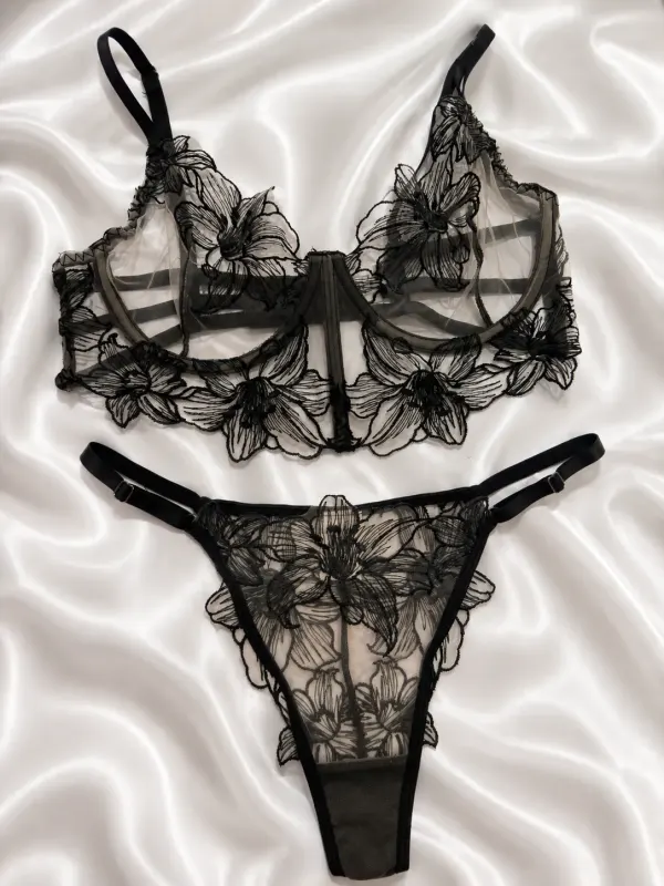 Set Transparencia Floral