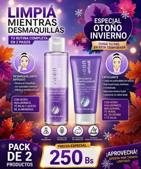 PACK DESMAQUILLANTE AEON