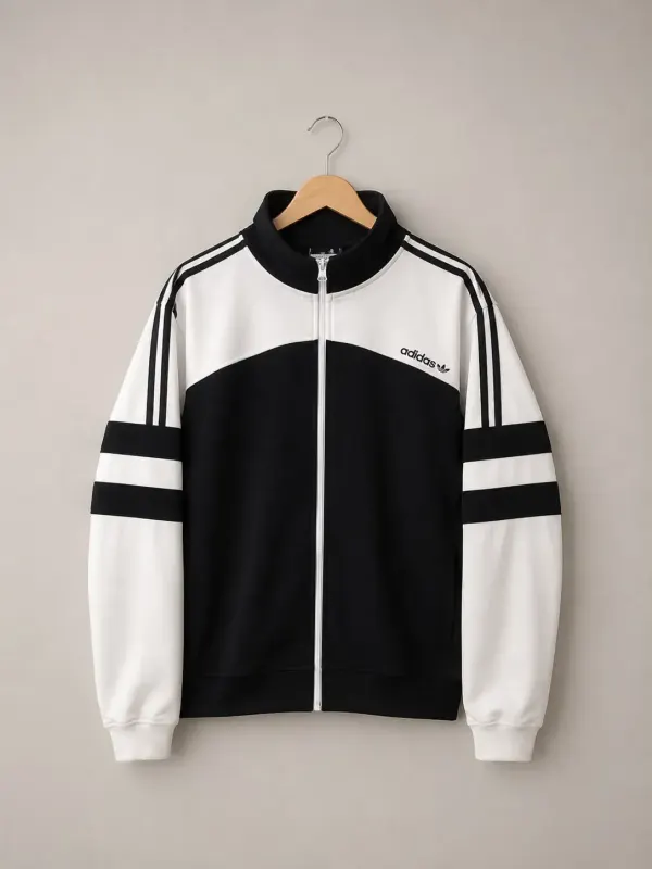 Buzo negro-blanco Adidas