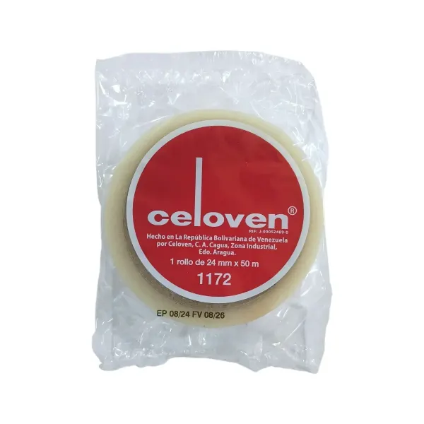 Cinta 24mm x 50mts adhesiva 1172 Celoven