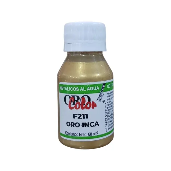 Pintura oro inca metalizada de 60ml Oro Color®