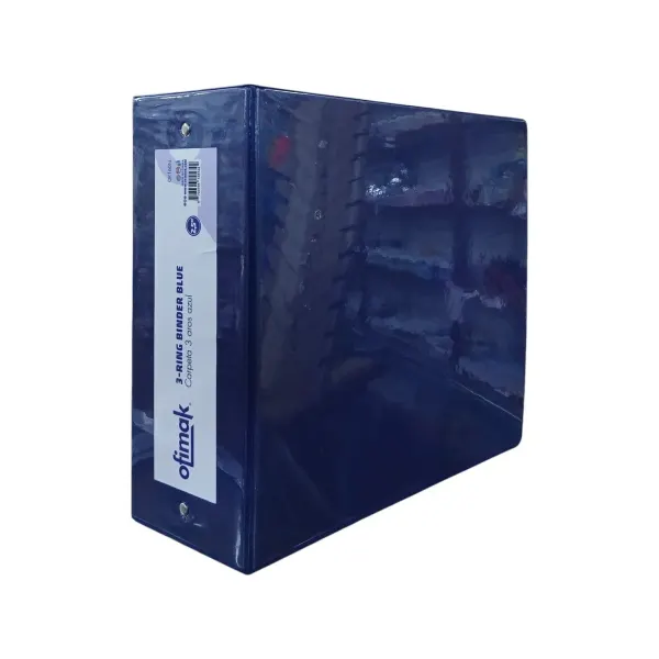 Carpeta 3 aros azul de 2.5 pulgadas Ofimak®