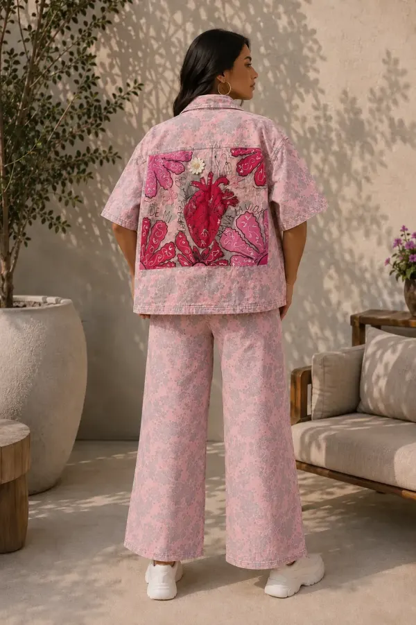 CHAQUETA COW PINK VIDA