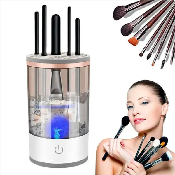Limpiador De Brochas De Maquillaje Eléctrico