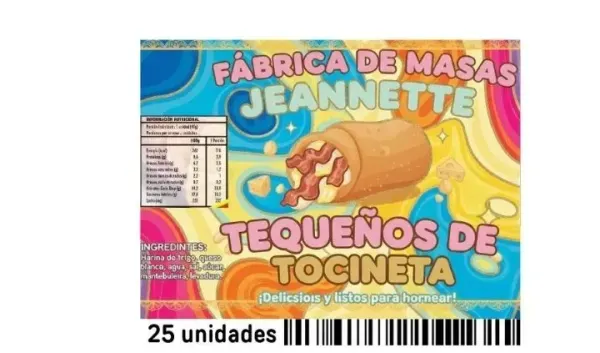 TEQUEÑOS DE TOCINETA 25 UNIDADES
