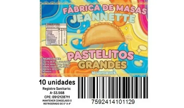 PASTELITOS GRANDES 10 UNIDADES