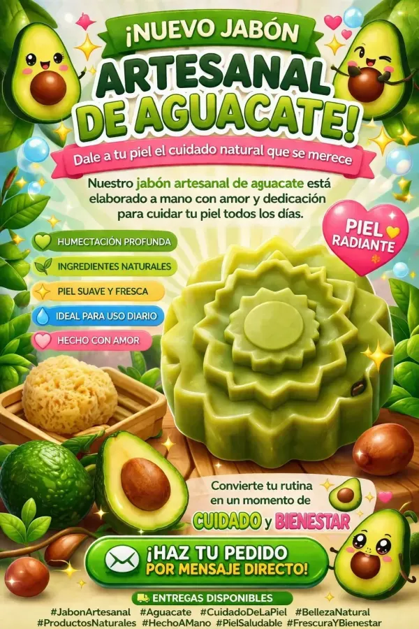 JABON ARTESANAL AGUACATE