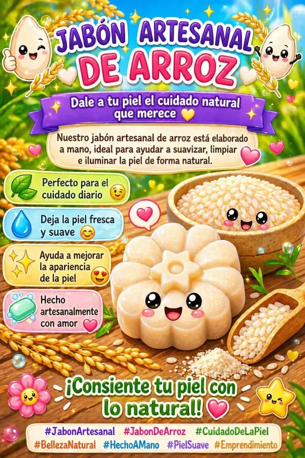 JABON ARTESANAL DE ARROZ