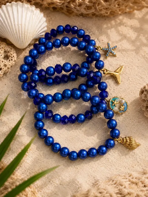 SET PULSERAS CON DIJES