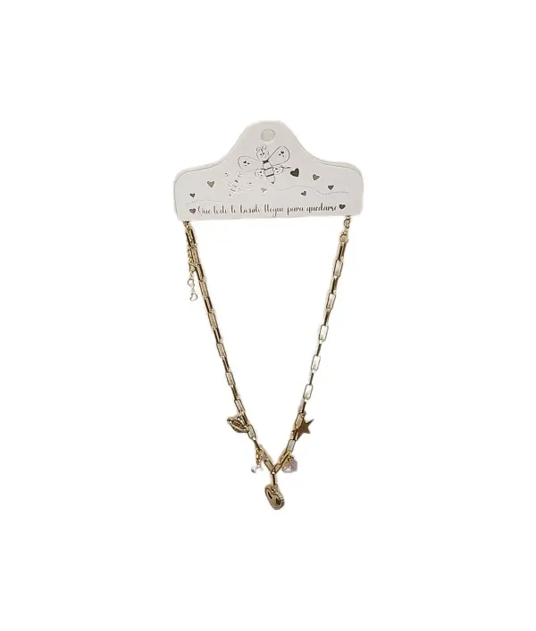 collar charms morados