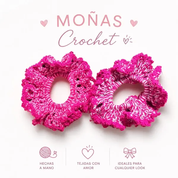 Moñas en crochet