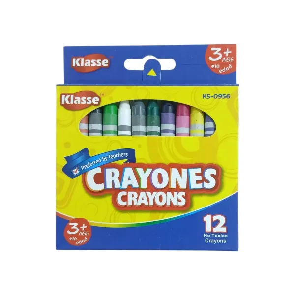 Crayones de cera de 12 colores Klasse