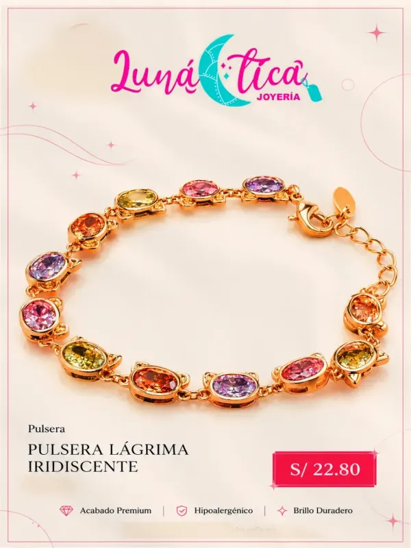 PULSERA LAGRIMA IRISDISCENTE