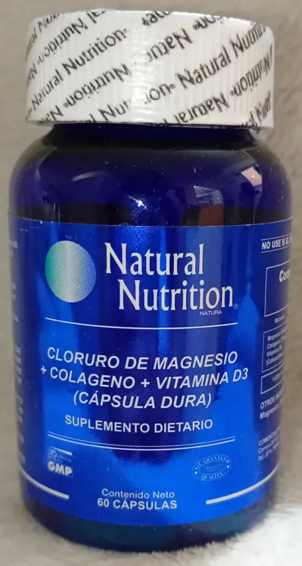 CLORURO DE MAGNESIO + COLAGENO+ BIOTINA * 60 CAPSULAS