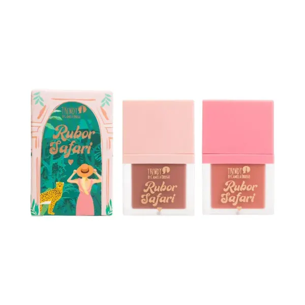 Kit Dúo Rubor Líquido Safari Blush Trendy