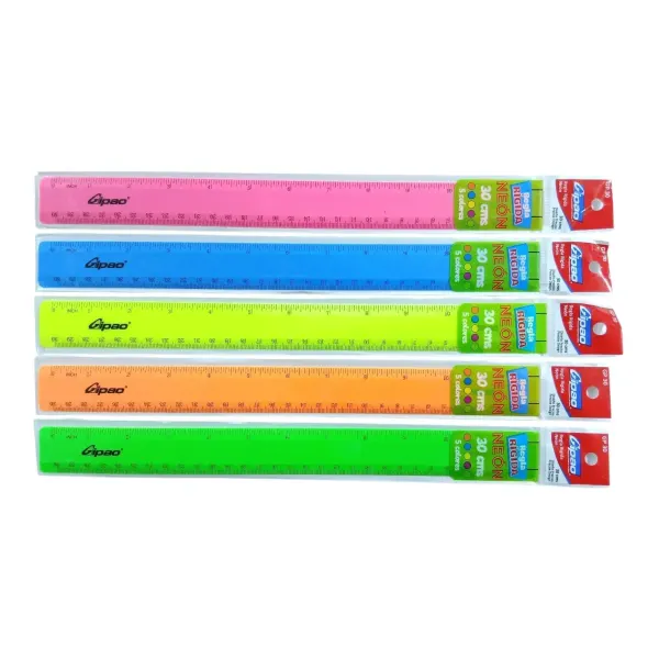 Regla neón de 30cm Gipao®