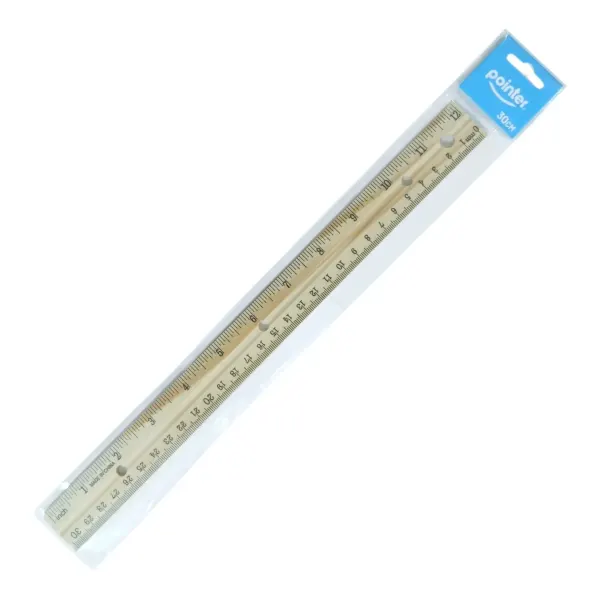 Regla de madera de 30cm Pointer®