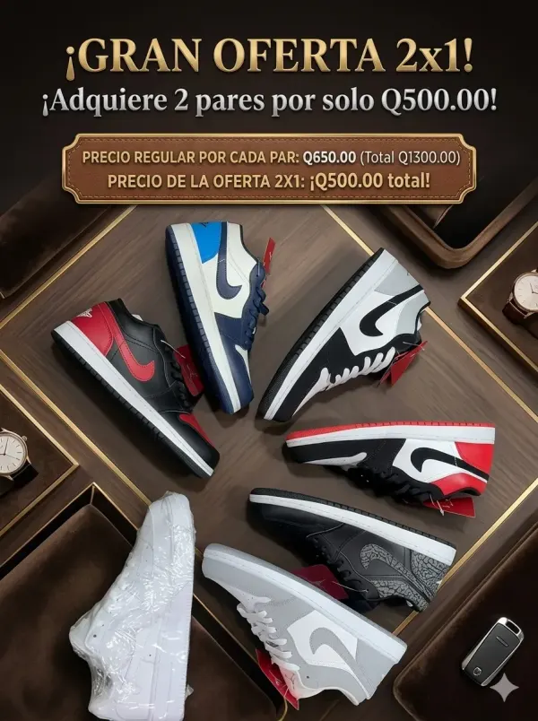 2X1 HASTA AGOTAR EXITENCIA AIR Jordan FORCE 1 LOW