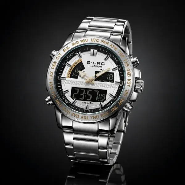 Reloj G-force Al192 Digital Doble Hora + Estuche Premium