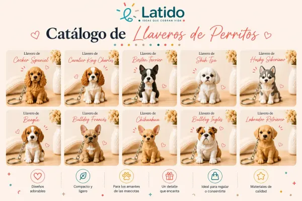 Llavero Perrito 3D