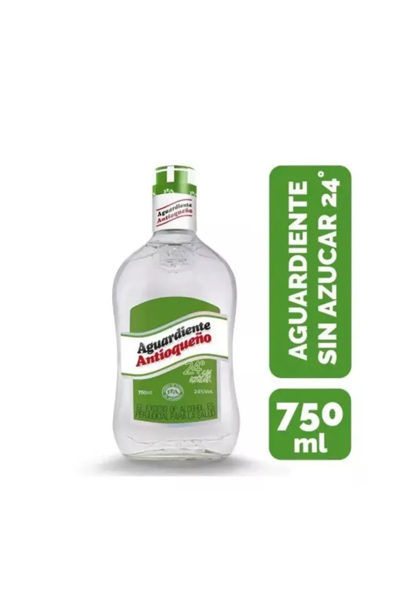 Botella antioqueño verde 750ml