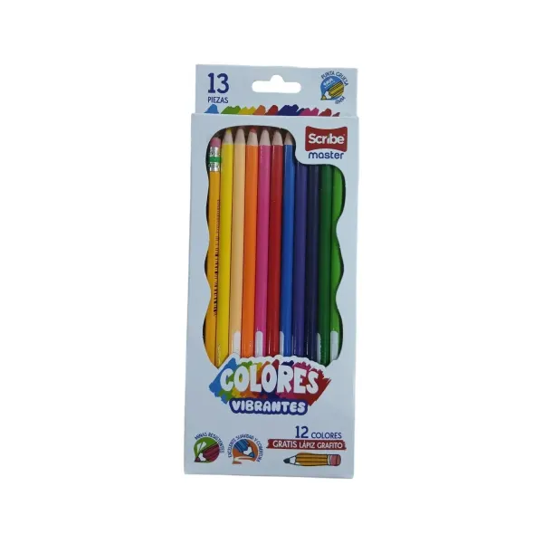 Caja de colores ? 12 colores y un lápiz Scribe® Master