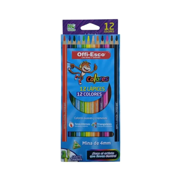 Caja de colores ? 12 colores Offi-Esco®