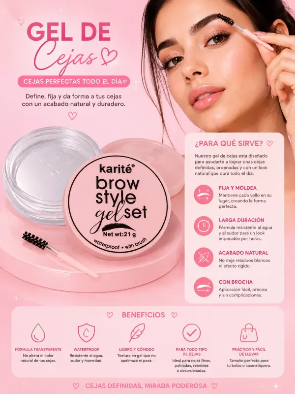 Gel de cejas kit karite