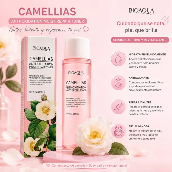 Tónico de camellas antioxidante