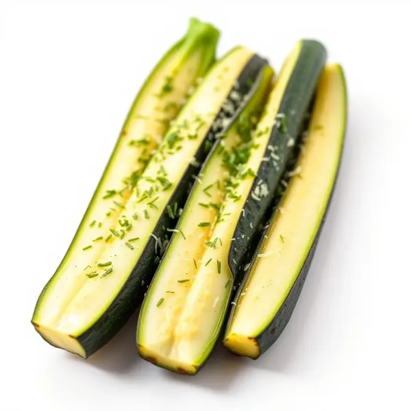 Canelos de zucchini con espinaca  /  Zucchini cannelloni stuffed with spinach