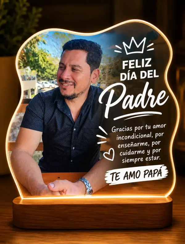 lampara personalizada dia del padre