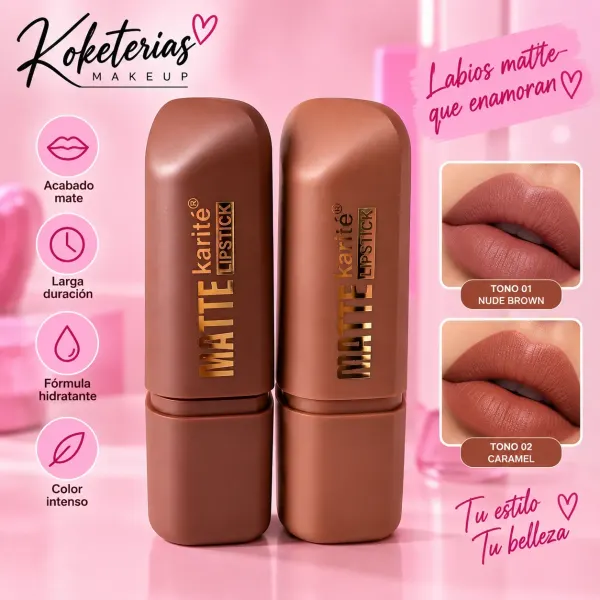 Labial barra café karite